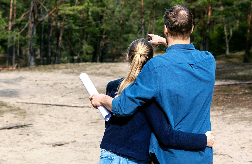 Plan et certificat d'implantation avant construction.